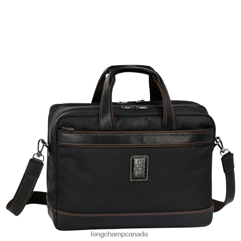 Longchamp Boxford Briefcase Black Men Bags 2XXDPB1096