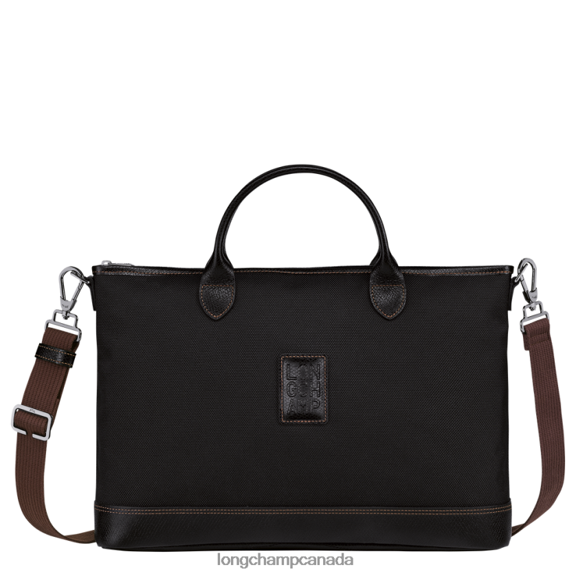 Longchamp Boxford Briefcase Black Men Bags 2XXDPB464