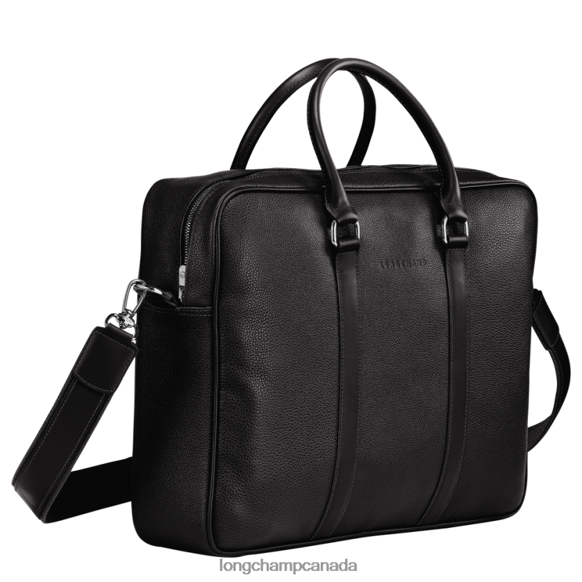 Longchamp Le Foulonne Briefcase Black Men Bags 2XXDPB1100