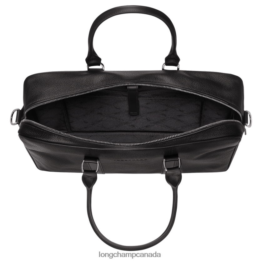 Longchamp Le Foulonne Briefcase Black Men Bags 2XXDPB1100