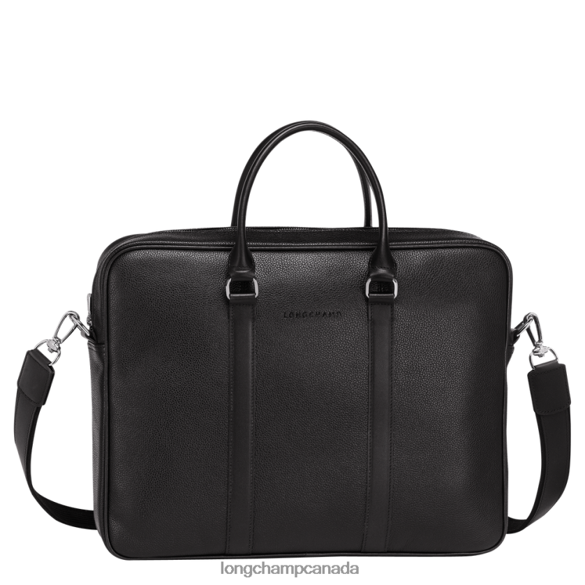 Longchamp Le Foulonne Briefcase Black Men Bags 2XXDPB478
