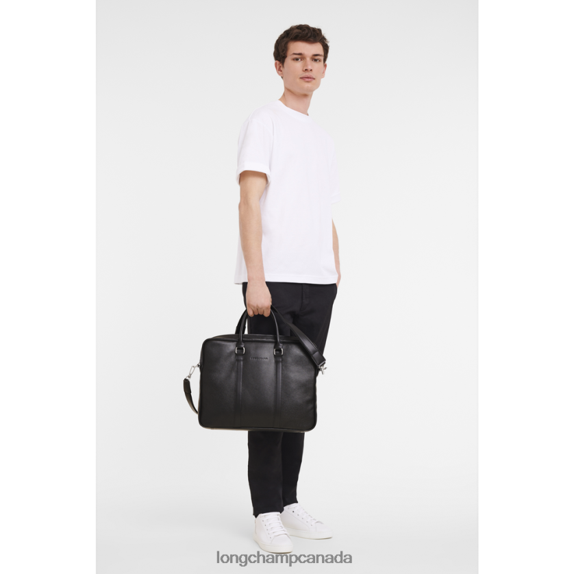 Longchamp Le Foulonne Briefcase Black Men Bags 2XXDPB478