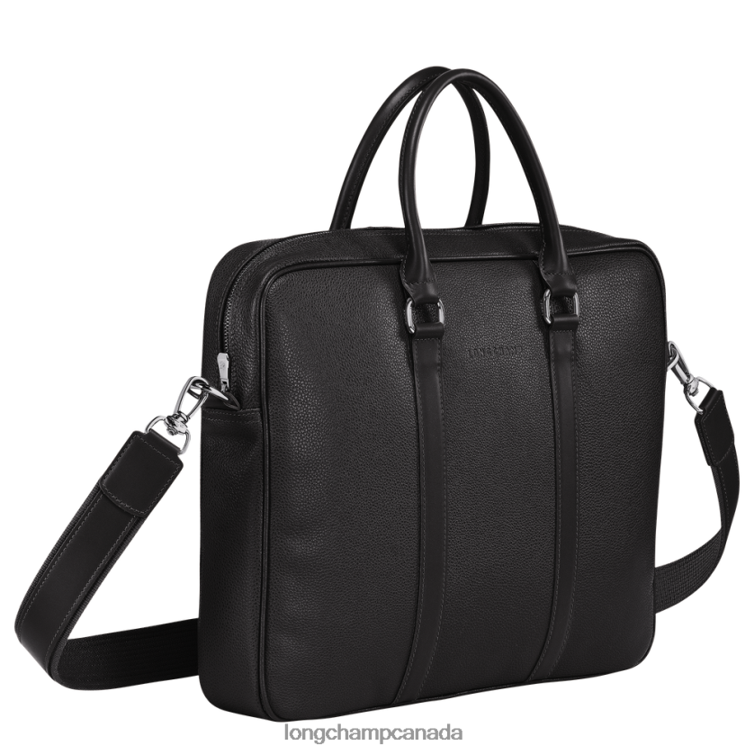 Longchamp Le Foulonne Briefcase Black Men Bags 2XXDPB478