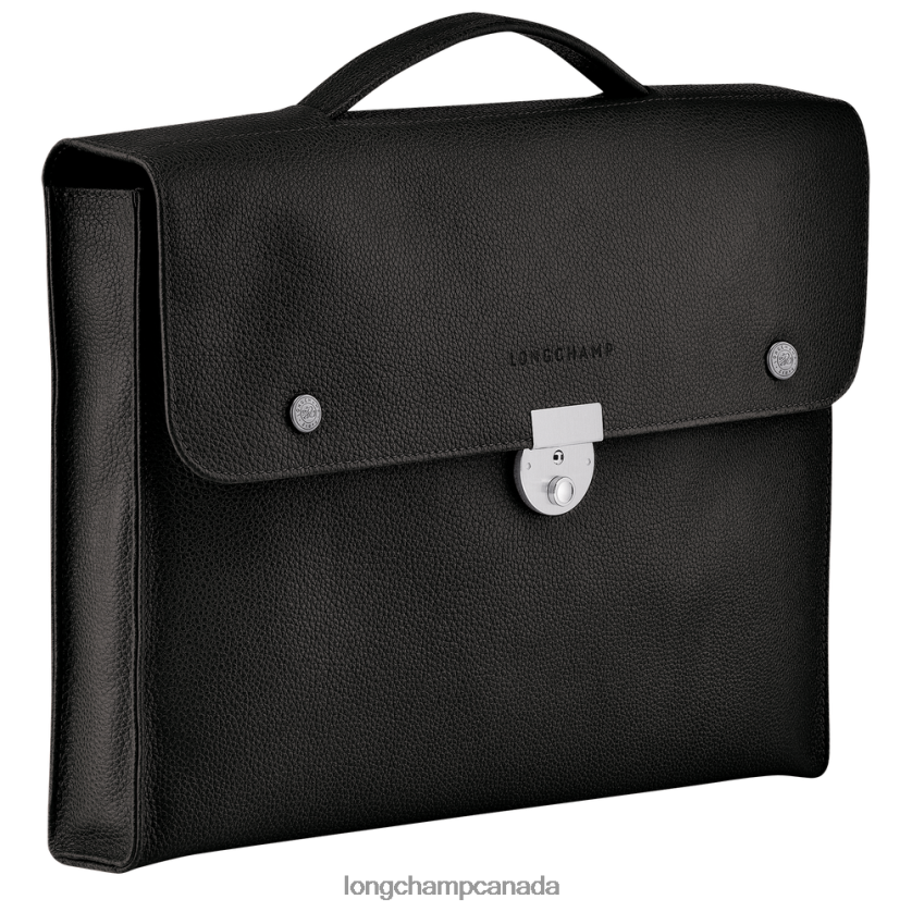 Longchamp Le Foulonne Briefcase Black Men Bags 2XXDPB483
