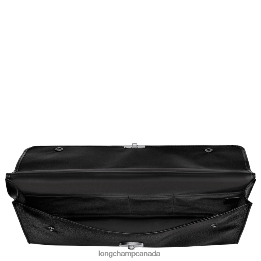 Longchamp Le Foulonne Briefcase Black Men Bags 2XXDPB483
