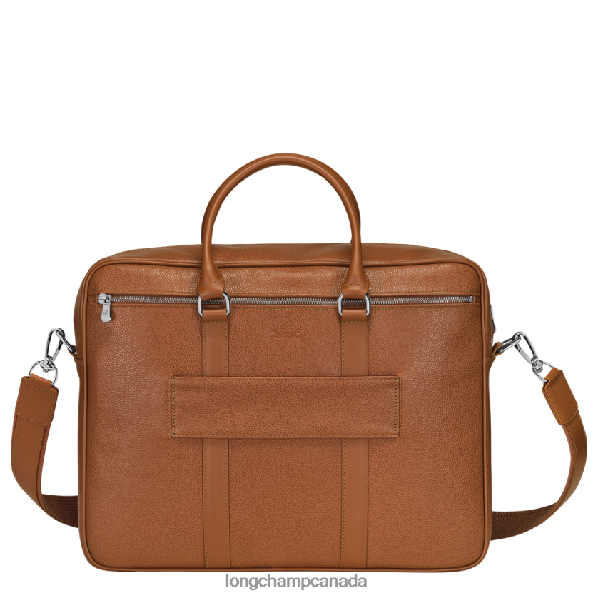 Longchamp Le Foulonne Briefcase Caramel Men Bags 2XXDPB1090