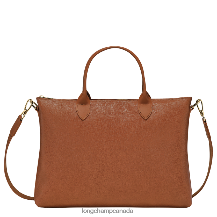 Longchamp Le Foulonne Briefcase Caramel Men Bags 2XXDPB468