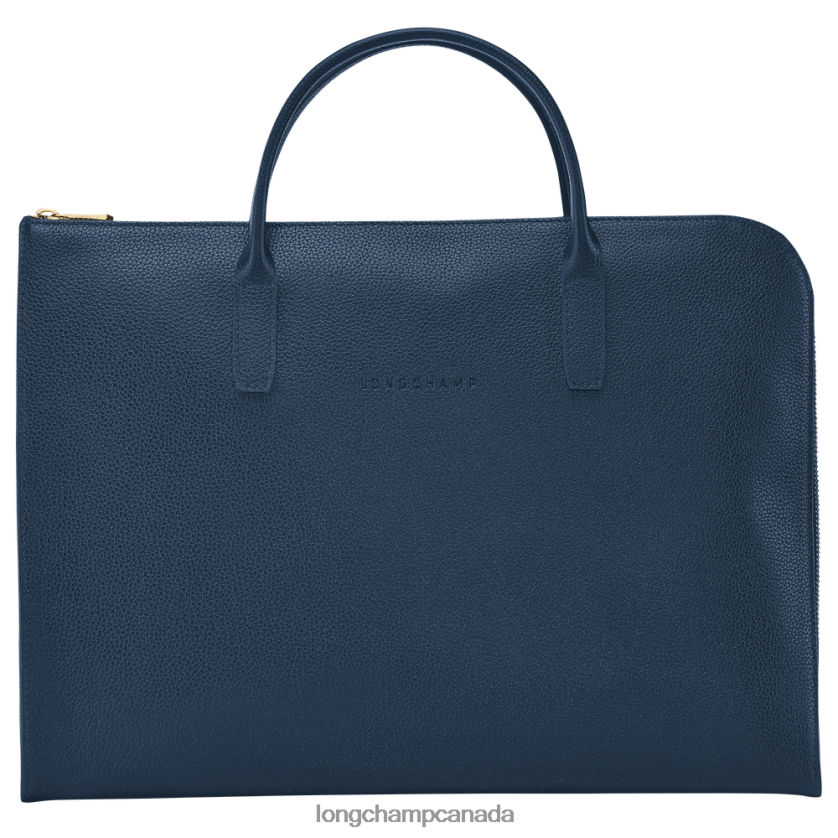Longchamp Le Foulonne Briefcase Navy Men Bags 2XXDPB474