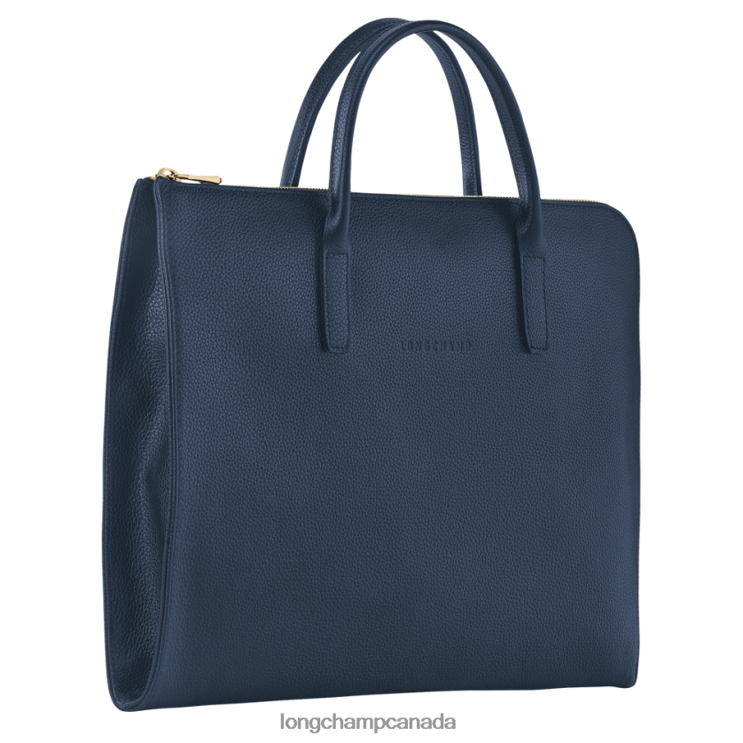 Longchamp Le Foulonne Briefcase Navy Men Bags 2XXDPB474