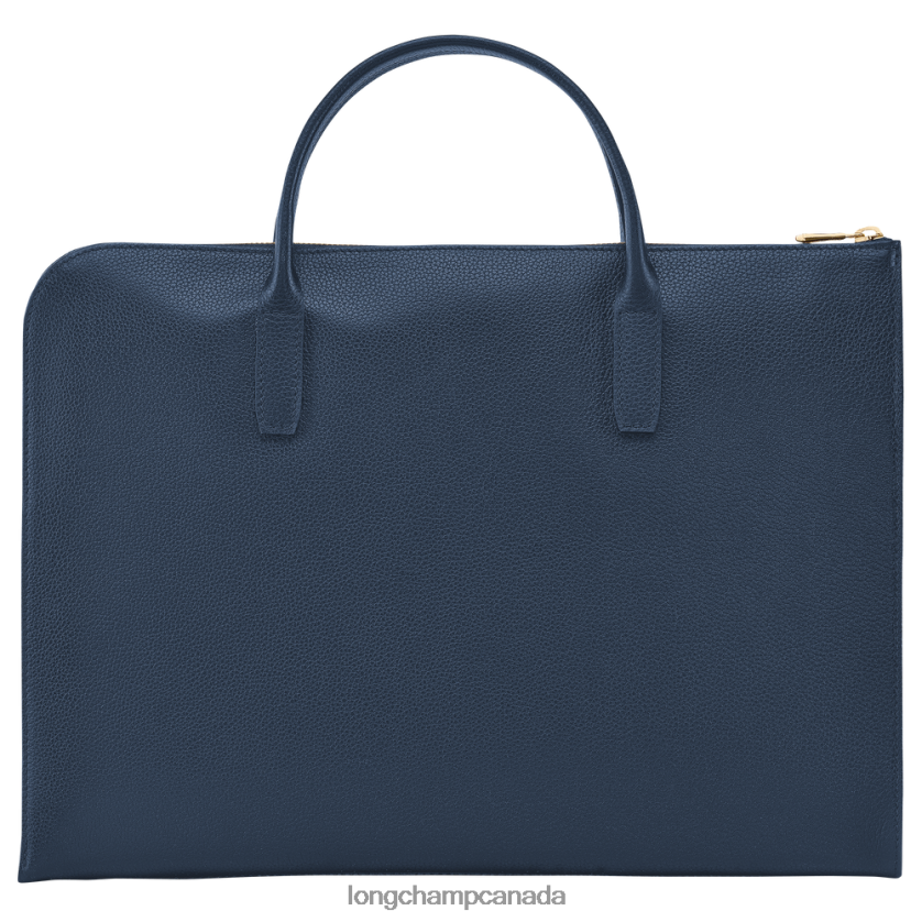 Longchamp Le Foulonne Briefcase Navy Men Bags 2XXDPB474