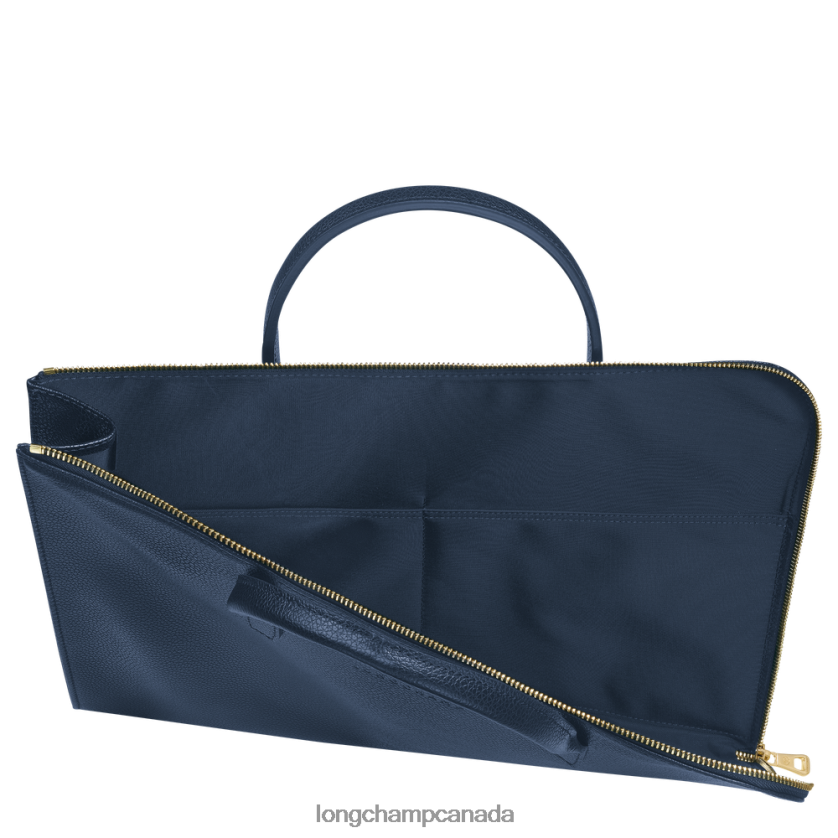 Longchamp Le Foulonne Briefcase Navy Men Bags 2XXDPB474