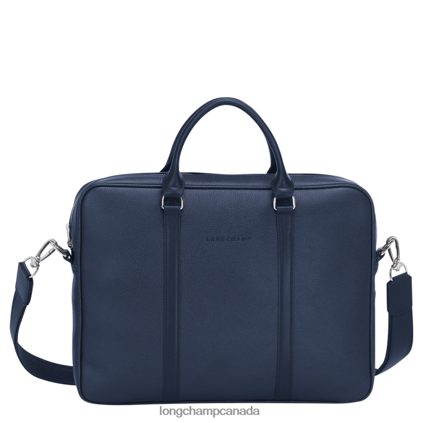 Longchamp Le Foulonne Briefcase Navy Men Bags 2XXDPB476