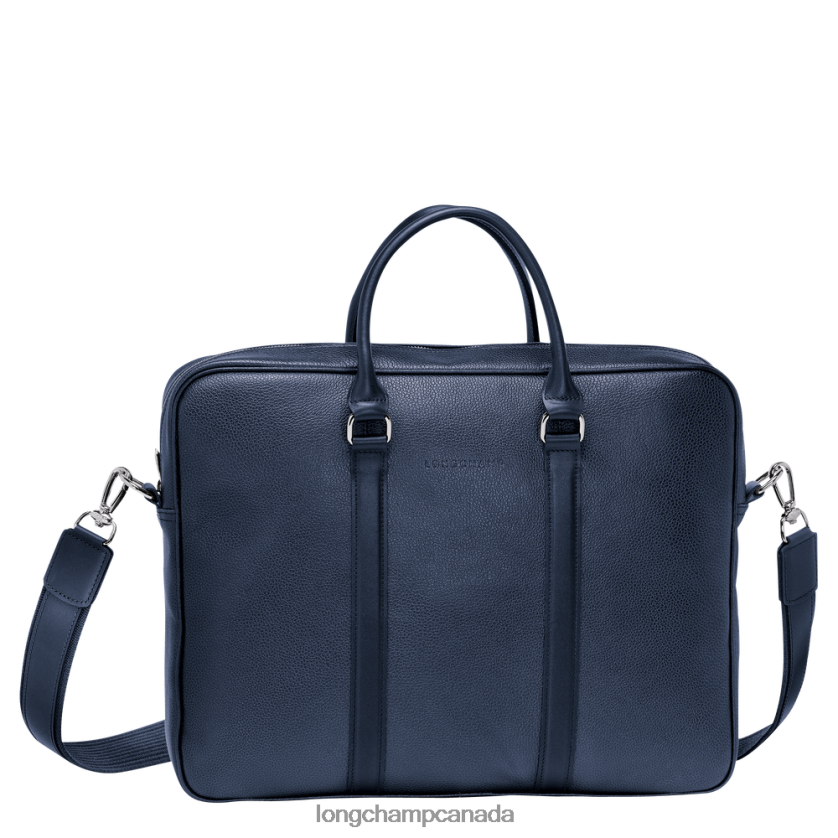 Longchamp Le Foulonne Briefcase Navy Men Bags 2XXDPB479