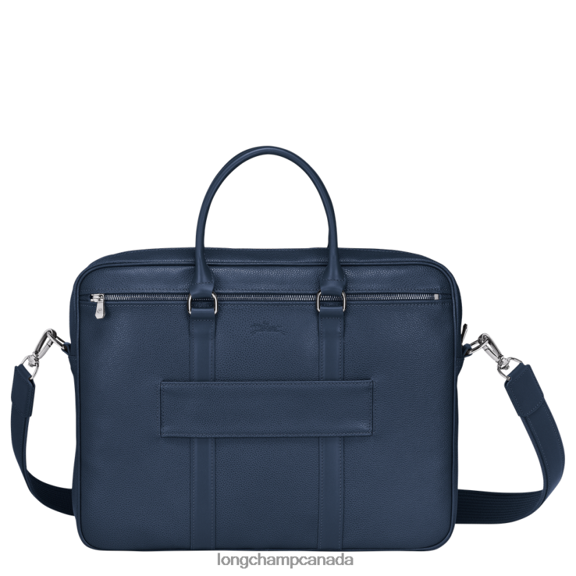 Longchamp Le Foulonne Briefcase Navy Men Bags 2XXDPB479