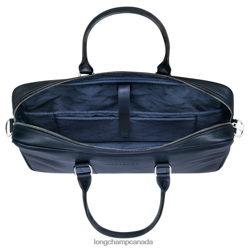 Longchamp Le Foulonne Briefcase Navy Men Bags 2XXDPB479