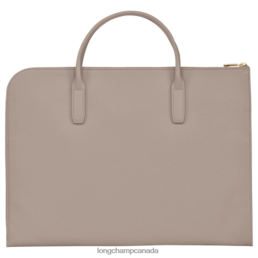 Longchamp Le Foulonne Briefcase Turtledove Men Bags 2XXDPB473