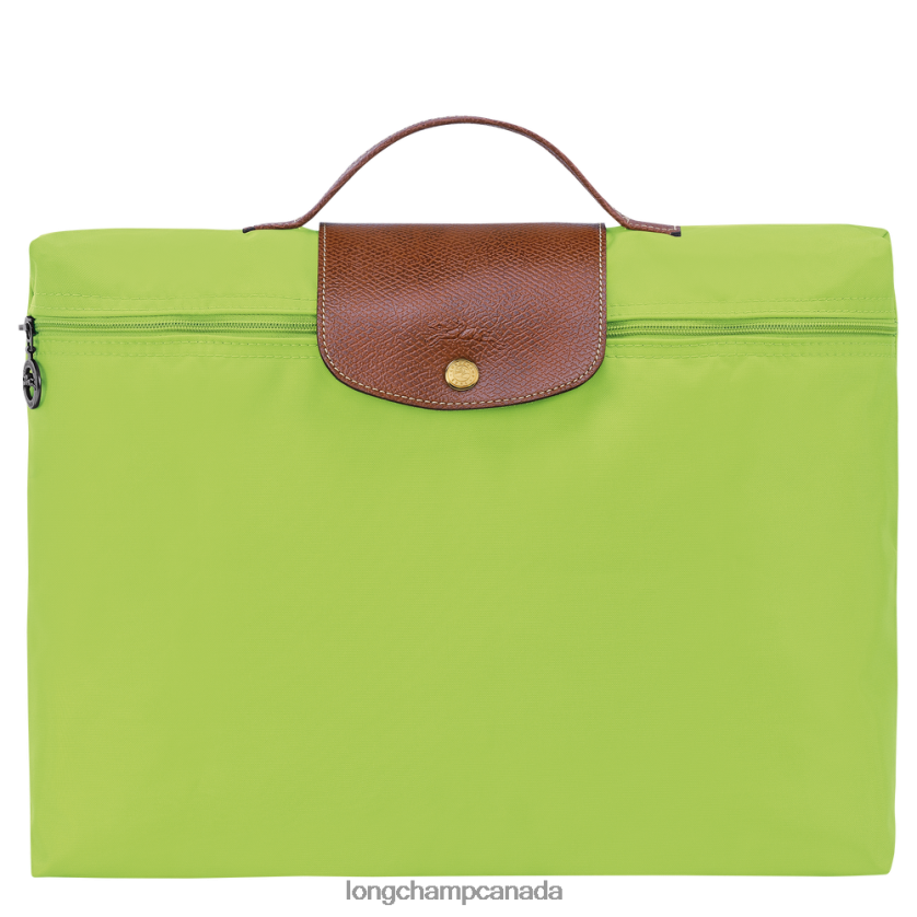 Longchamp Le Pliage Original Briefcase Green Light Men Bags 2XXDPB486