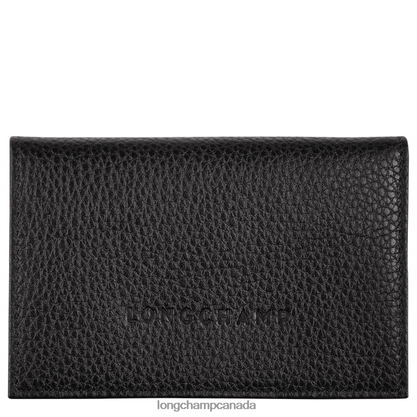 Longchamp Le Foulonne Card holder Black Men Leather Goods 2XXDPB653
