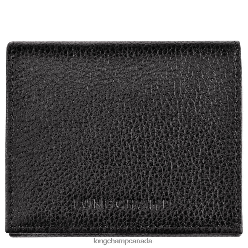 Longchamp Le Foulonne Coin purse Black Men Leather Goods 2XXDPB542