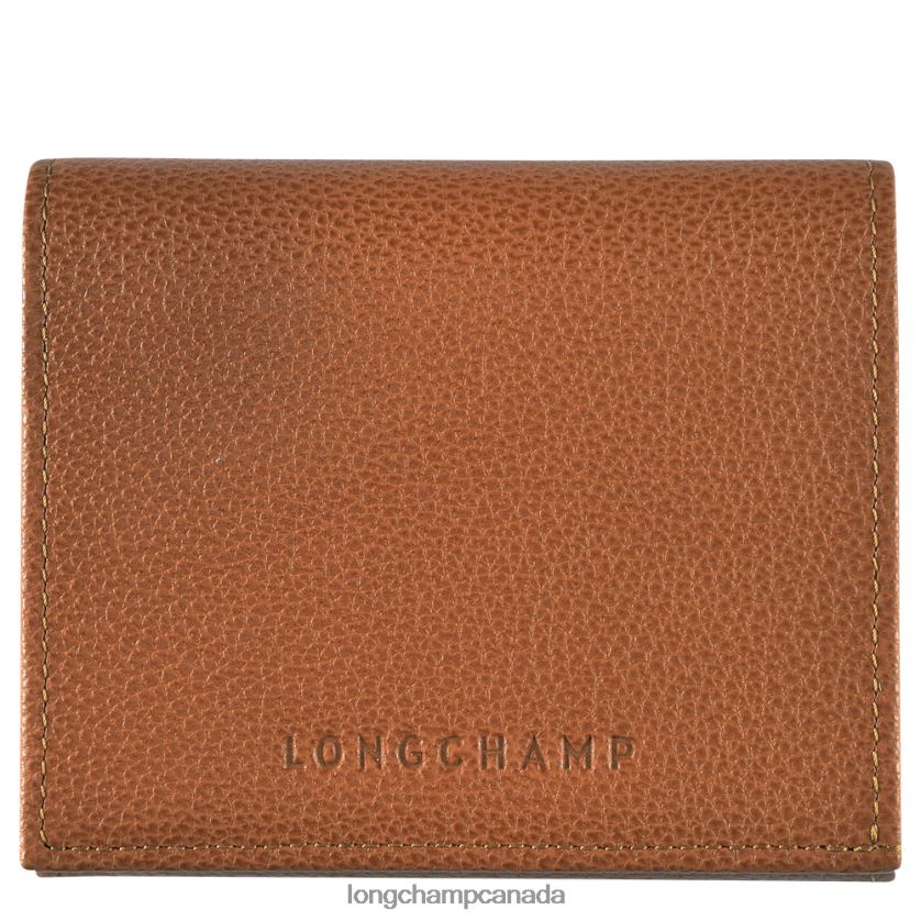 Longchamp Le Foulonne Coin purse Caramel Men Leather Goods 2XXDPB543