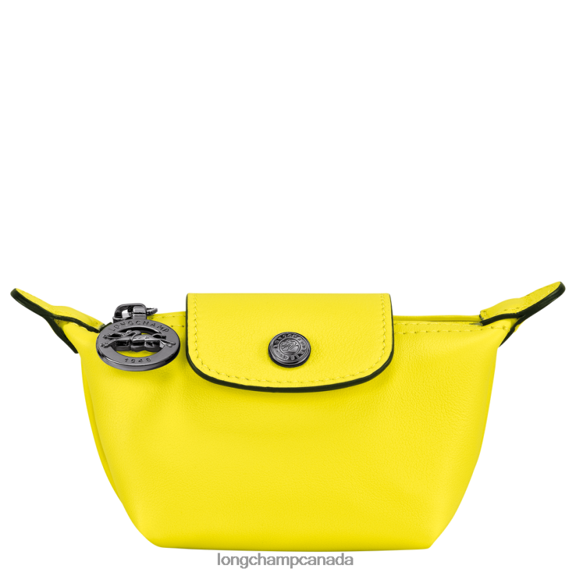 Longchamp Le Pliage Xtra Coin purse Lemon Men Leather Goods 2XXDPB546