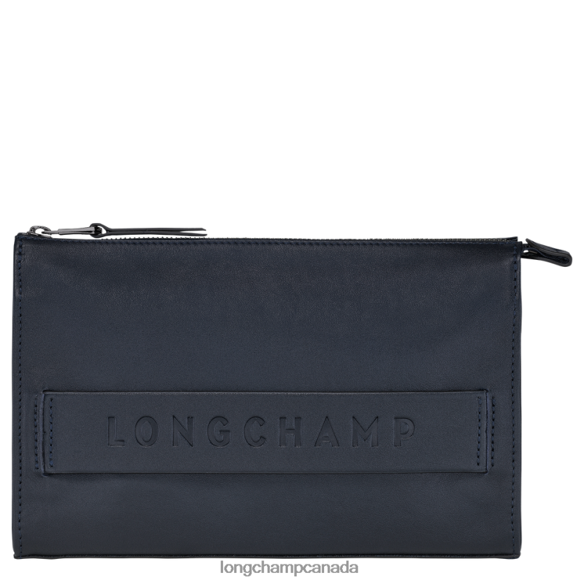 Longchamp 3D Pouch Midnight Blue Men Leather Goods 2XXDPB13