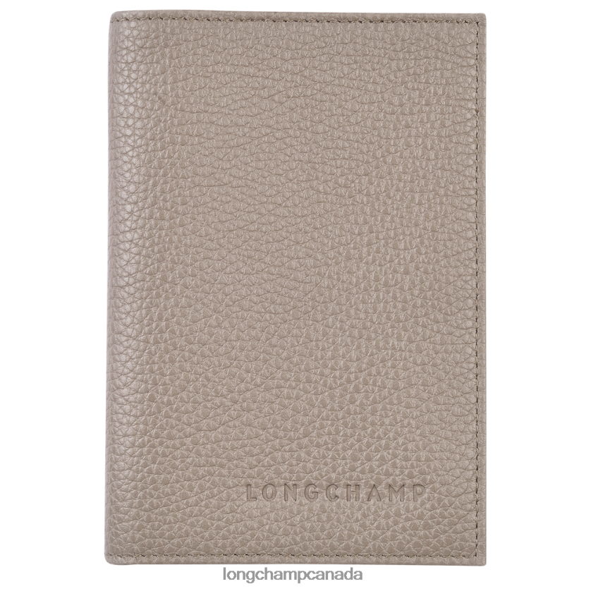 Longchamp Le Foulonne Passport cover Turtledove Men Leather Goods 2XXDPB728