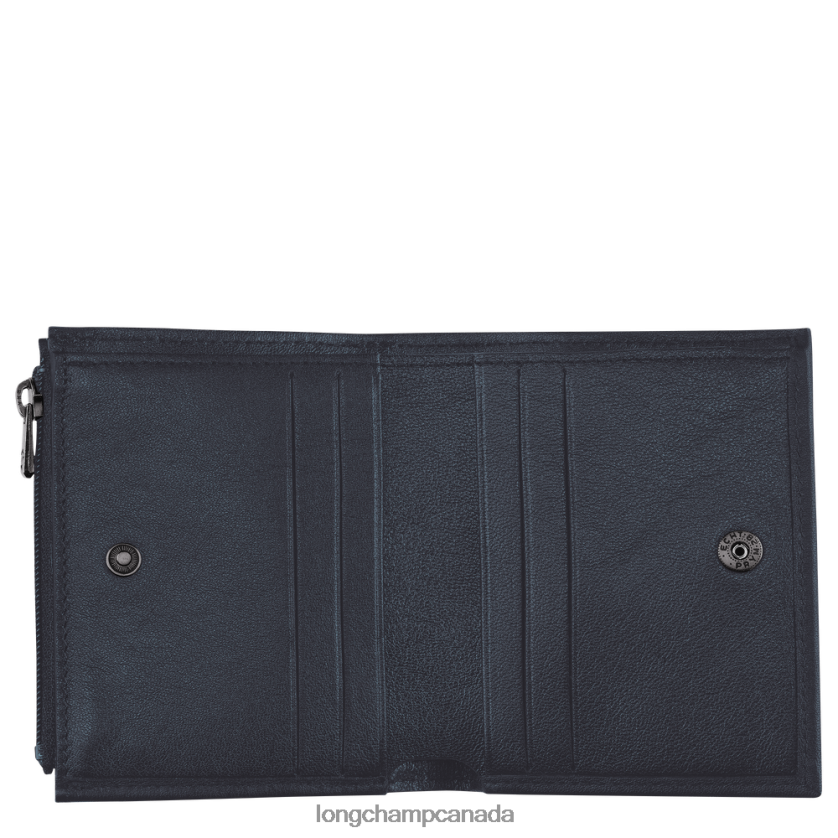 Longchamp 3D Wallet Midnight Blue Men Leather Goods 2XXDPB626