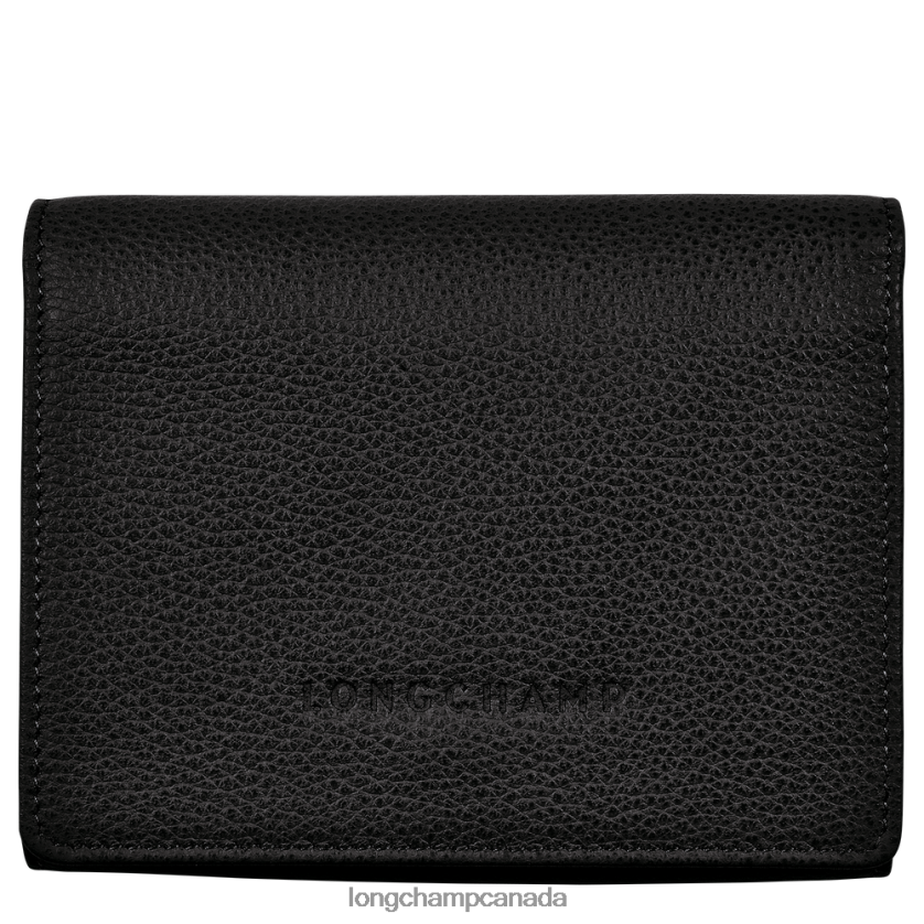 Longchamp Le Foulonne Wallet Black Men Leather Goods 2XXDPB595