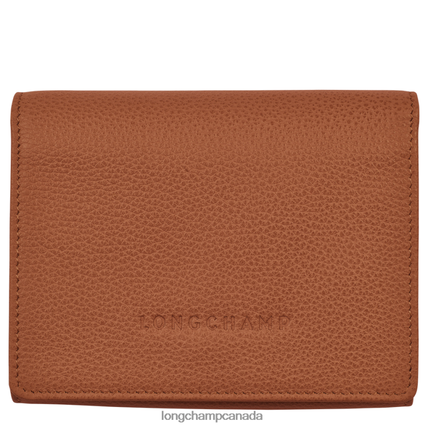 Longchamp Le Foulonne Wallet Caramel Men Leather Goods 2XXDPB597