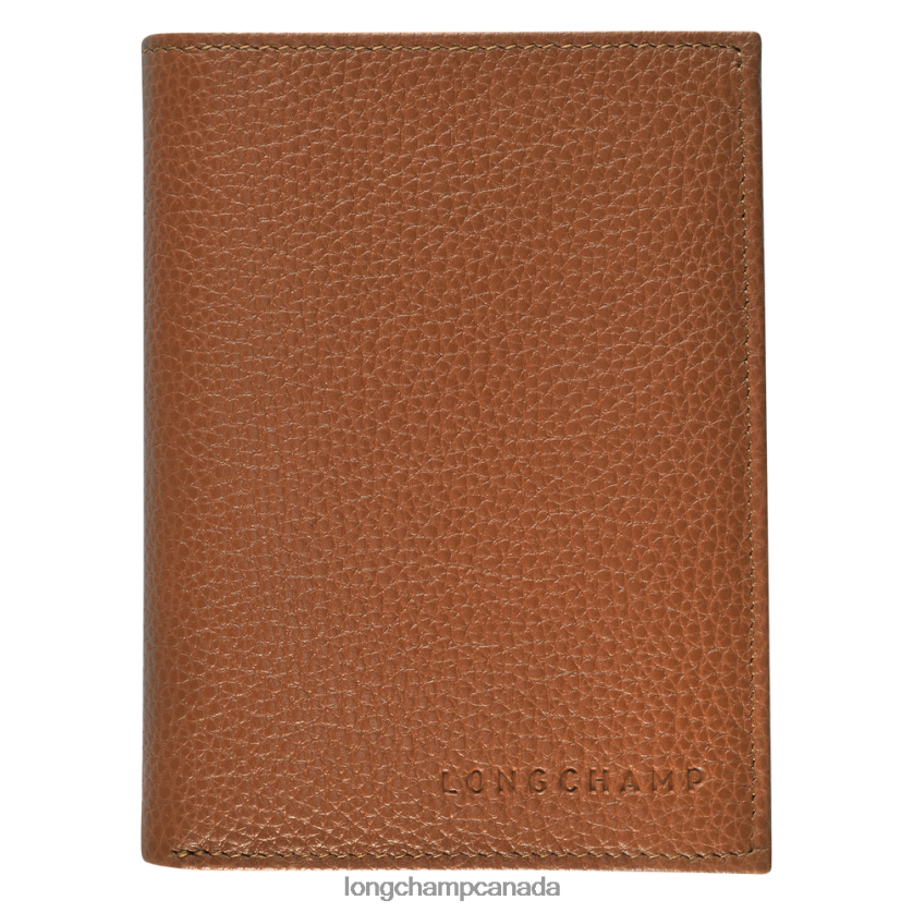 Longchamp Le Foulonne Wallet Caramel Men Leather Goods 2XXDPB632