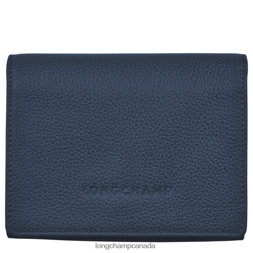 Longchamp Le Foulonne Wallet Navy Men Leather Goods 2XXDPB601