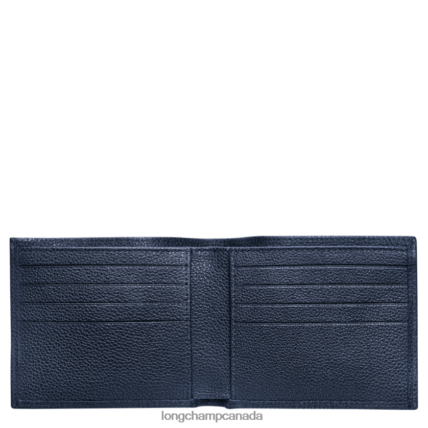 Longchamp Le Foulonne Wallet Navy Men Leather Goods 2XXDPB628
