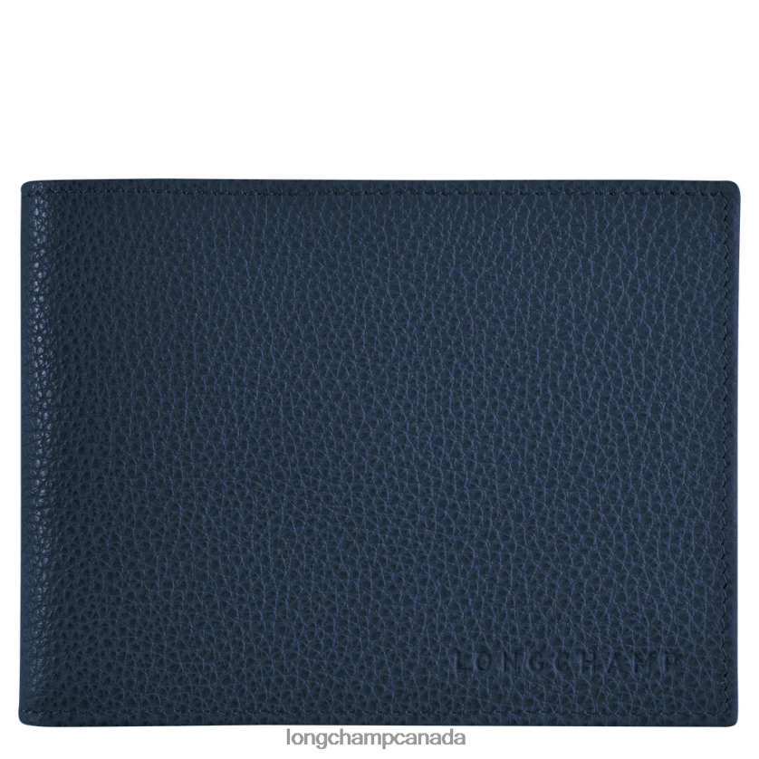 Longchamp Le Foulonne Wallet Navy Men Leather Goods 2XXDPB634