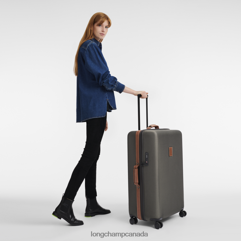 Longchamp Boxford Suitcase Brown Men Bags 2XXDPB844