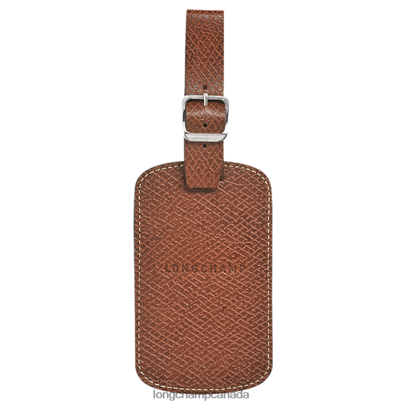 Longchamp Boxford Luggage tag Brown Men Accessories 2XXDPB857