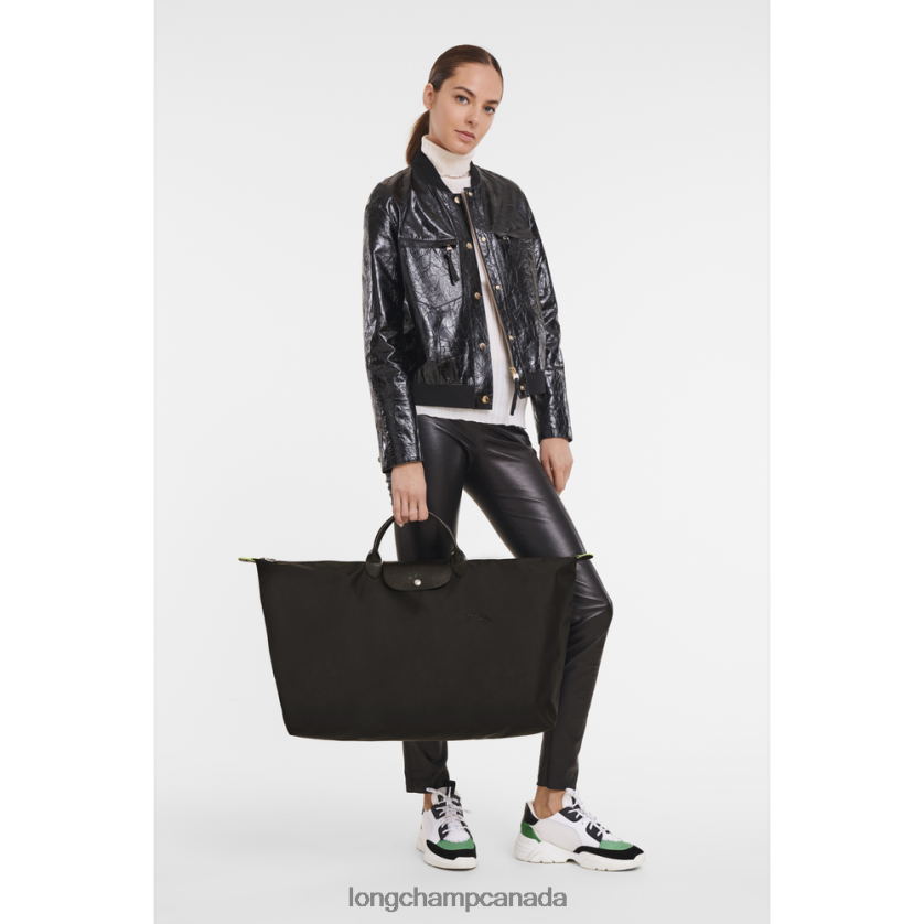 Longchamp Le Pliage Green Travel bag Black Men Bags 2XXDPB793