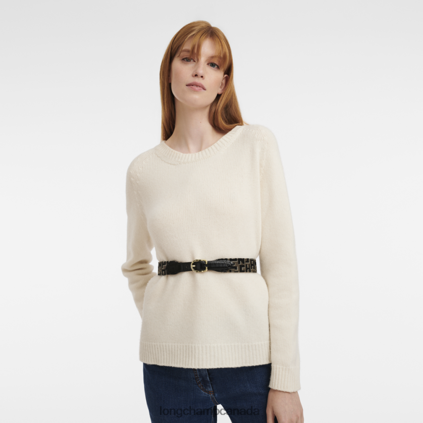 Longchamp 1980 belt Taupe/Black Women Accessories 2XXDPB930