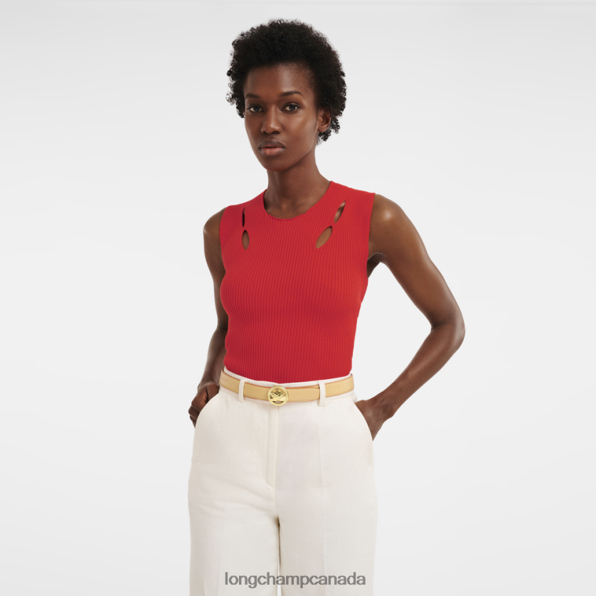 Longchamp Box-Trot belt Vegetal/Black Women Accessories 2XXDPB939