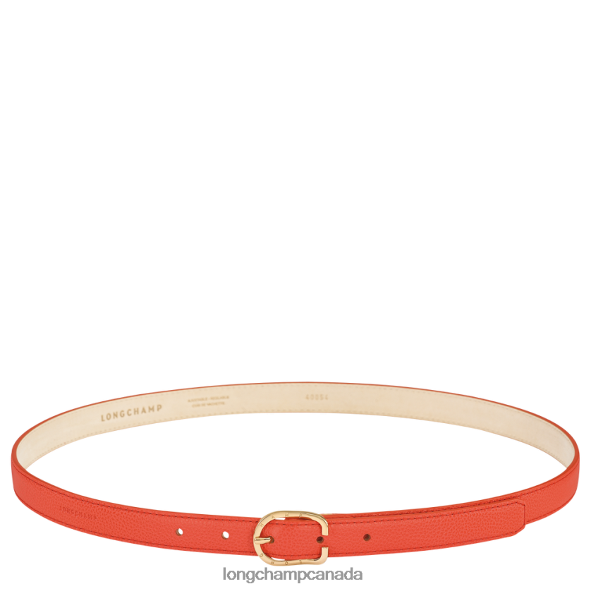 Longchamp Le Foulonne belt Orange Women Accessories 2XXDPB926