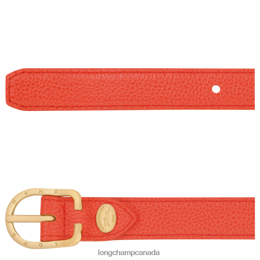 Longchamp Le Foulonne belt Orange Women Accessories 2XXDPB926