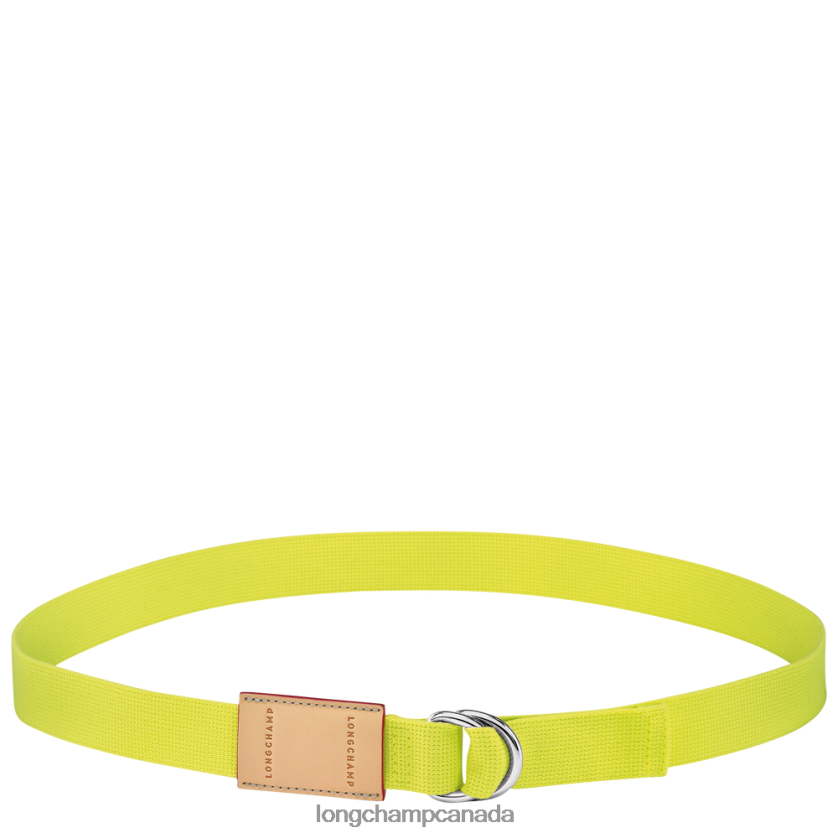 Longchamp Le Pliage Re-Play belt Lemon Women Accessories 2XXDPB957