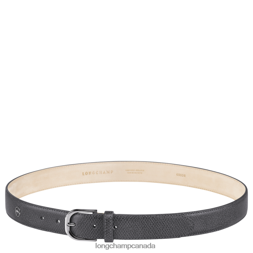Longchamp Le Pliage belt Gun Metal Women Accessories 2XXDPB916