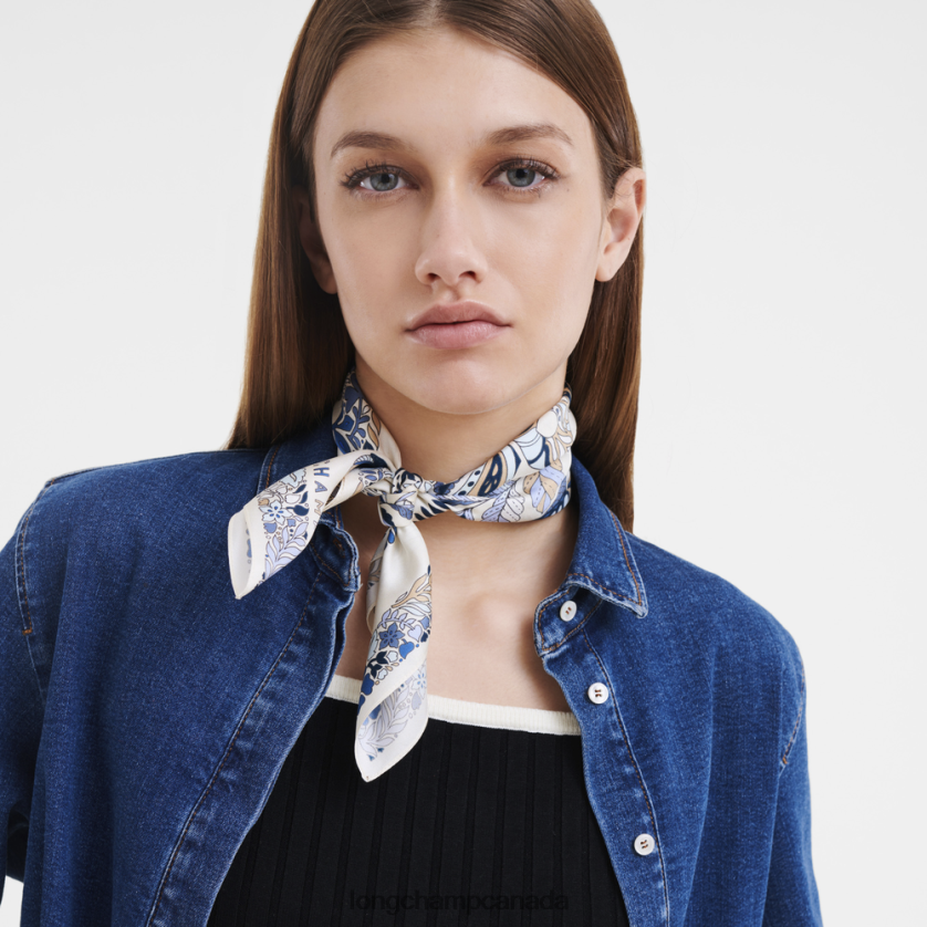 Longchamp Spring/Summer 2023 Collection Silk scarf 50 Slate Women Accessories 2XXDPB1005