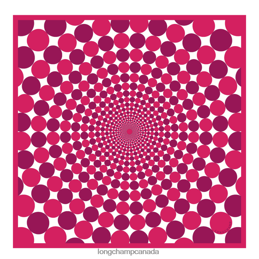 Longchamp Spring/Summer 2023 Collection Silk scarf 70 Fuchsia Women Accessories 2XXDPB1035