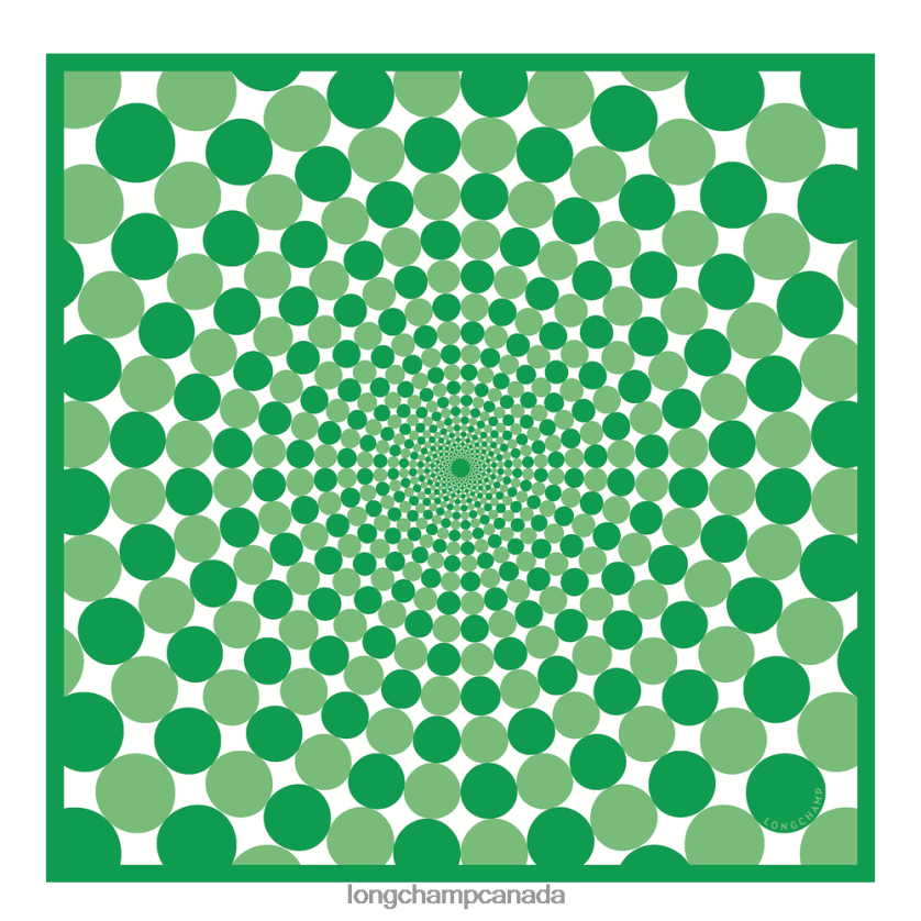 Longchamp Spring/Summer 2023 Collection Silk scarf 70 Grass/Green Light Women Accessories 2XXDPB1036