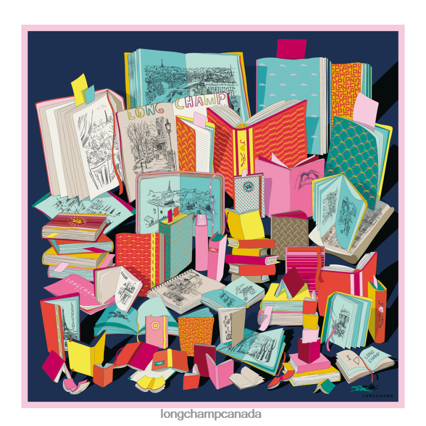 Longchamp Spring/Summer 2023 Collection Silk scarf 90 Multicolor Women Accessories 2XXDPB1049