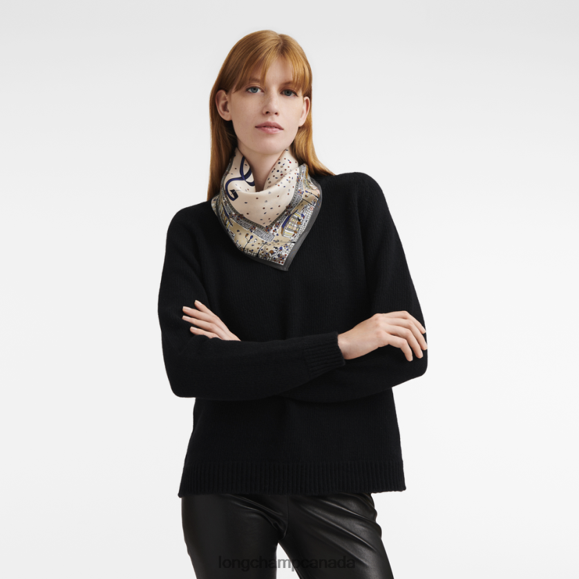 Longchamp Spring/Summer 2023 Collection Silk scarf Paper Women Accessories 2XXDPB1012