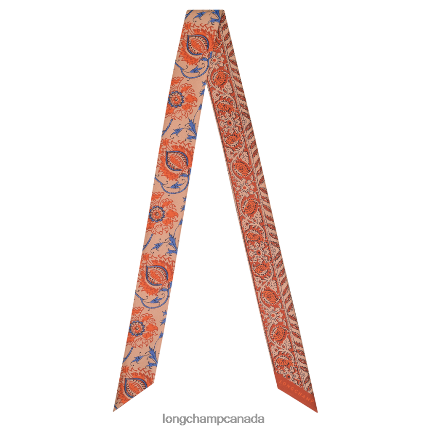 Longchamp Spring/Summer Collection 2022 Silk ribbon Orange Women Accessories 2XXDPB1025