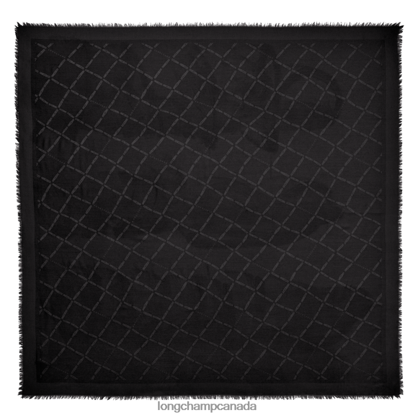 Longchamp Spring/Summer 2023 Collection Shawl Black Women Accessories 2XXDPB1001
